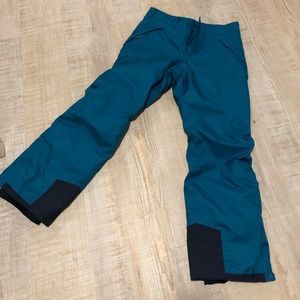 patagonia blue ski pants
